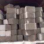 Pile of Ndarugo machine cut stones from Juja quarry ready for delivery across Kenya